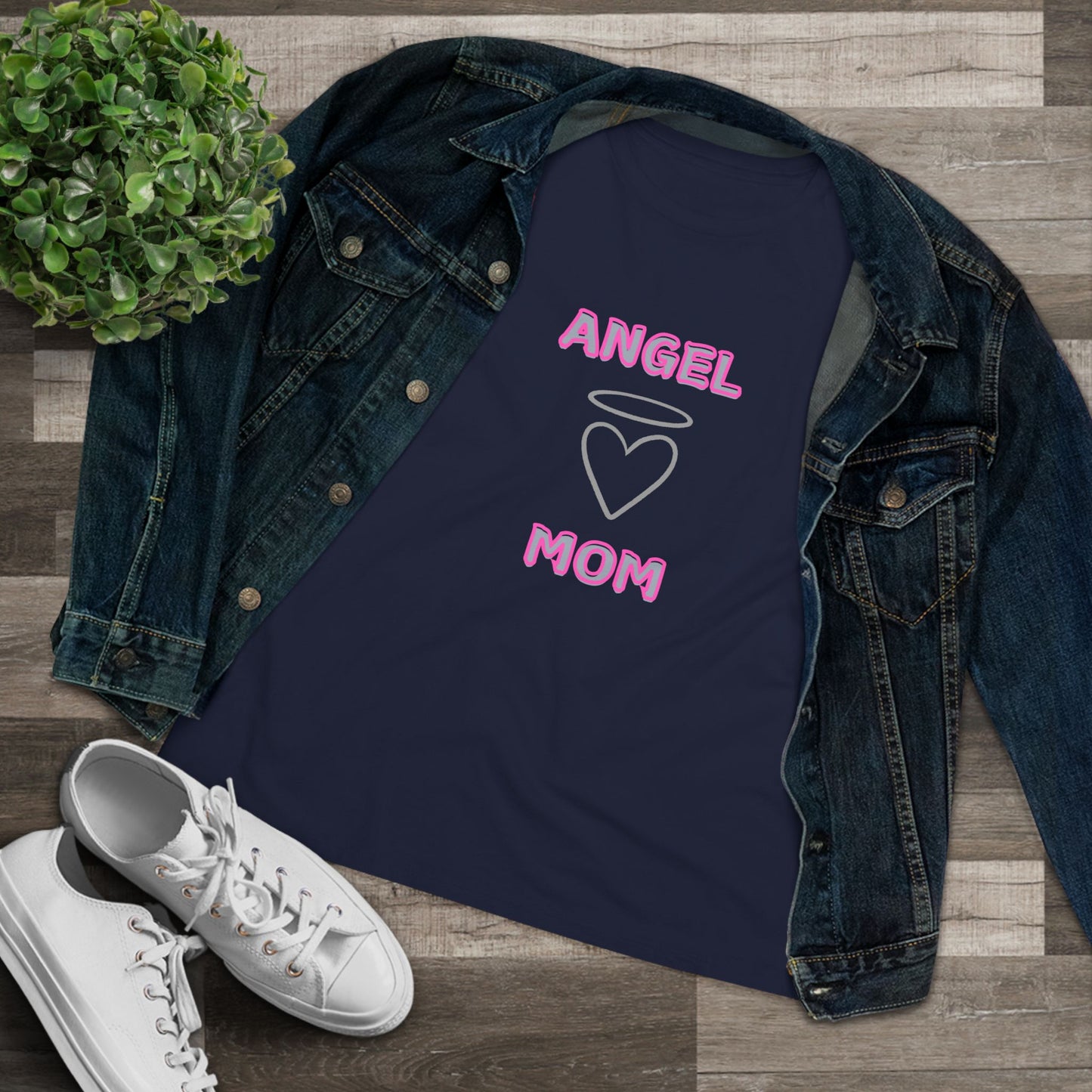 Angel Mom Women's Tee - Super Soft T-shirt