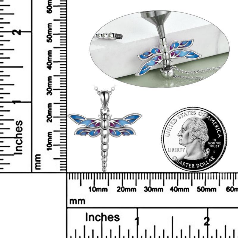 Sterling Silver Dragonfly - Cremation Necklace