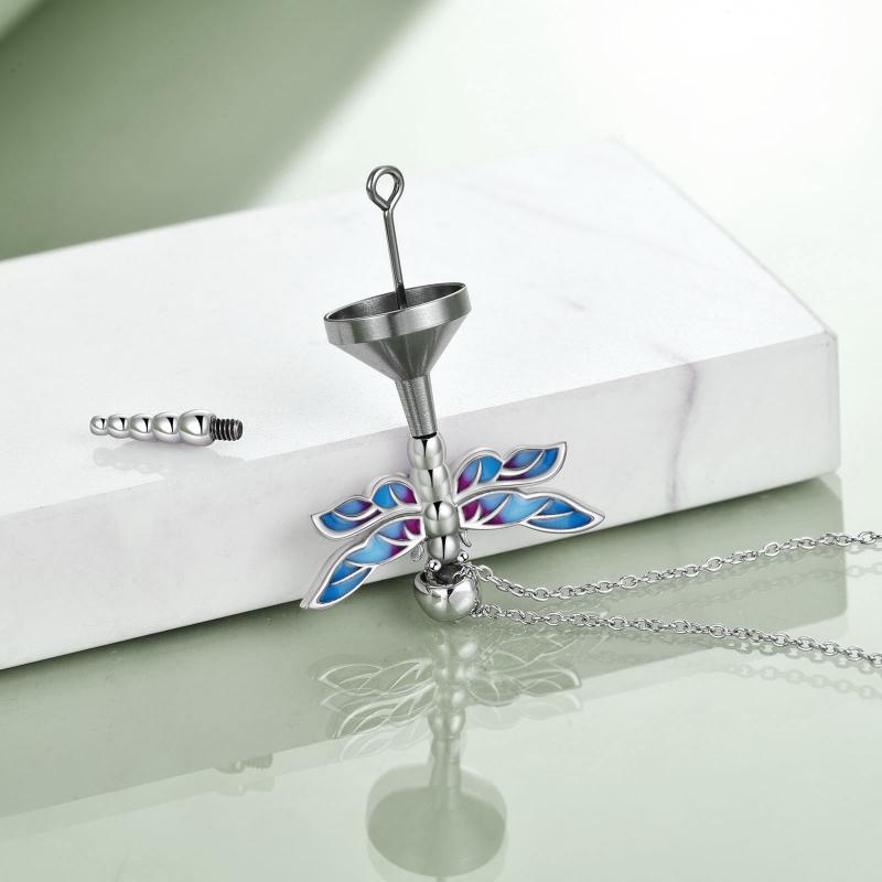 Sterling Silver Dragonfly - Cremation Necklace
