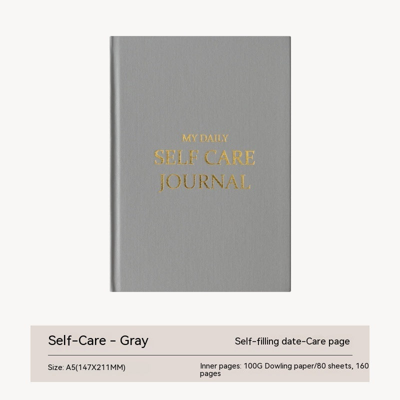 Self-care Journal / Diary (A5 Cloth Notebook)