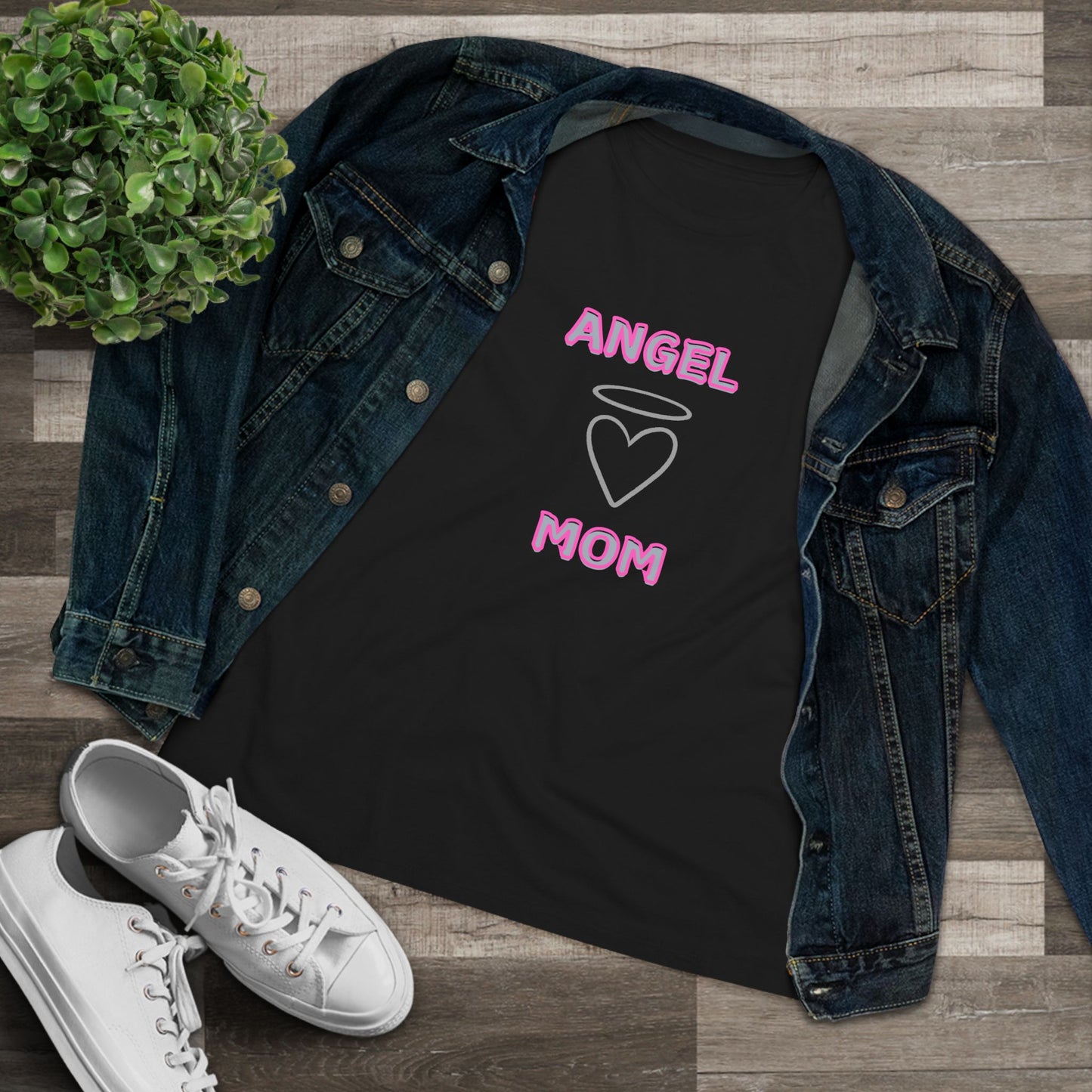 Angel Mom Women's Tee - Super Soft T-shirt