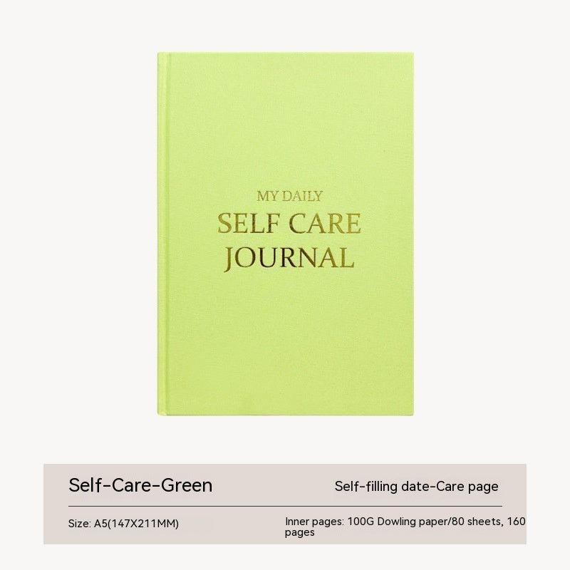 Self-care Journal / Diary (A5 Cloth Notebook)