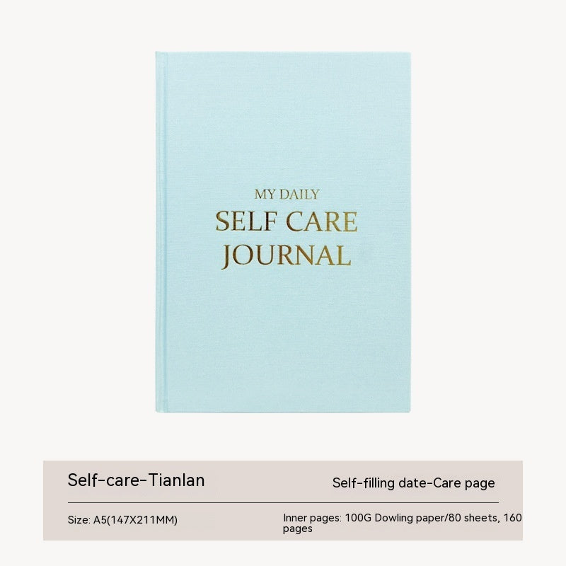Self-care Journal / Diary (A5 Cloth Notebook)