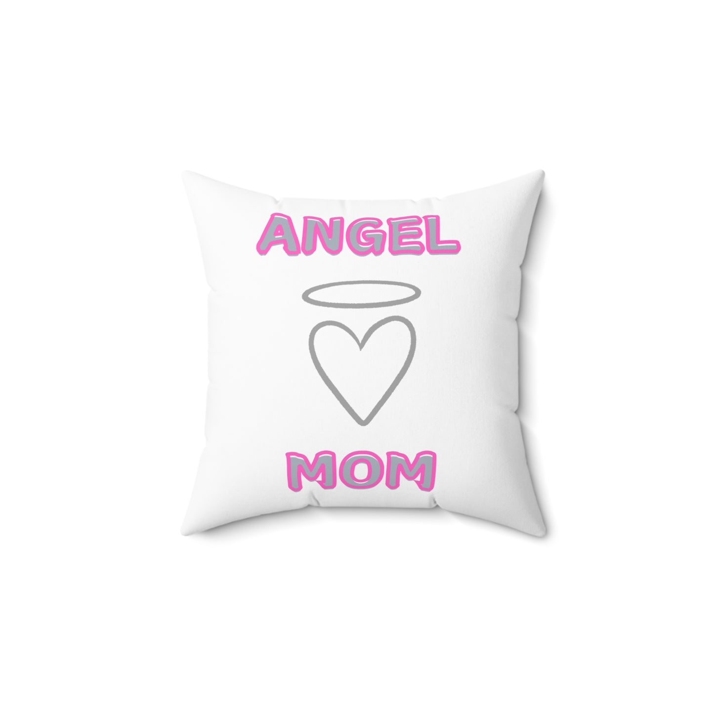 Angel Mom, Loss of a loved one square pillow.