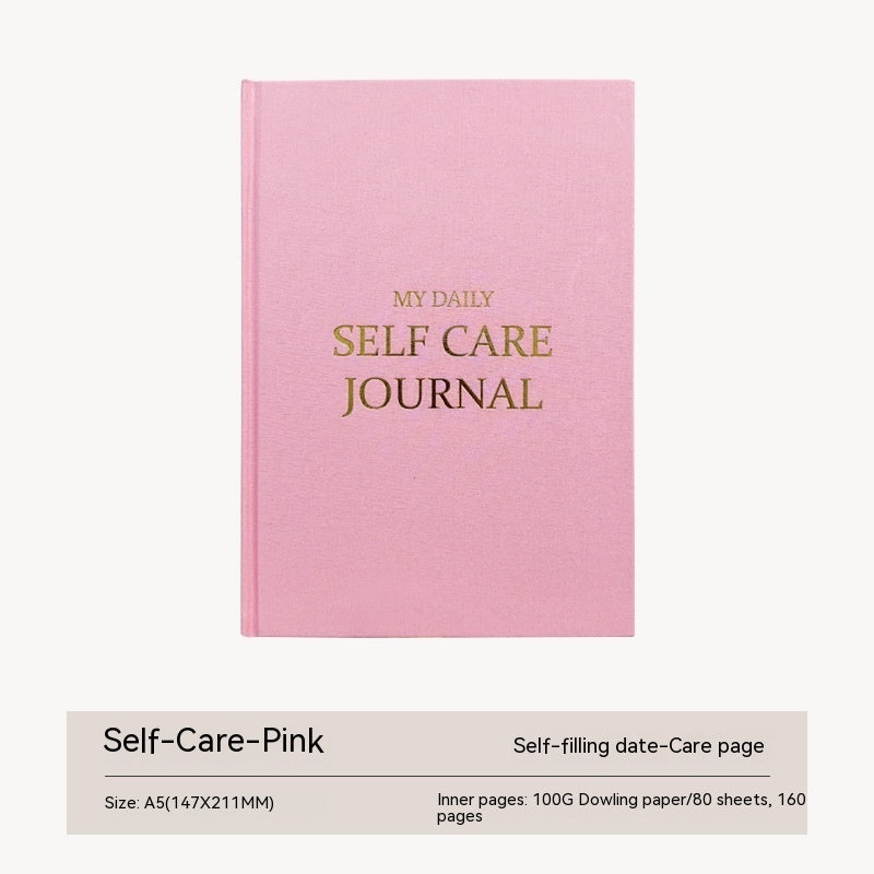 Self-care Journal / Diary (A5 Cloth Notebook)