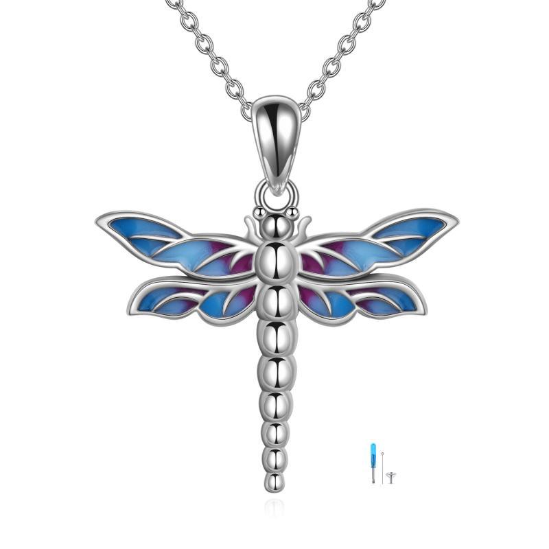Sterling Silver Dragonfly - Cremation Necklace