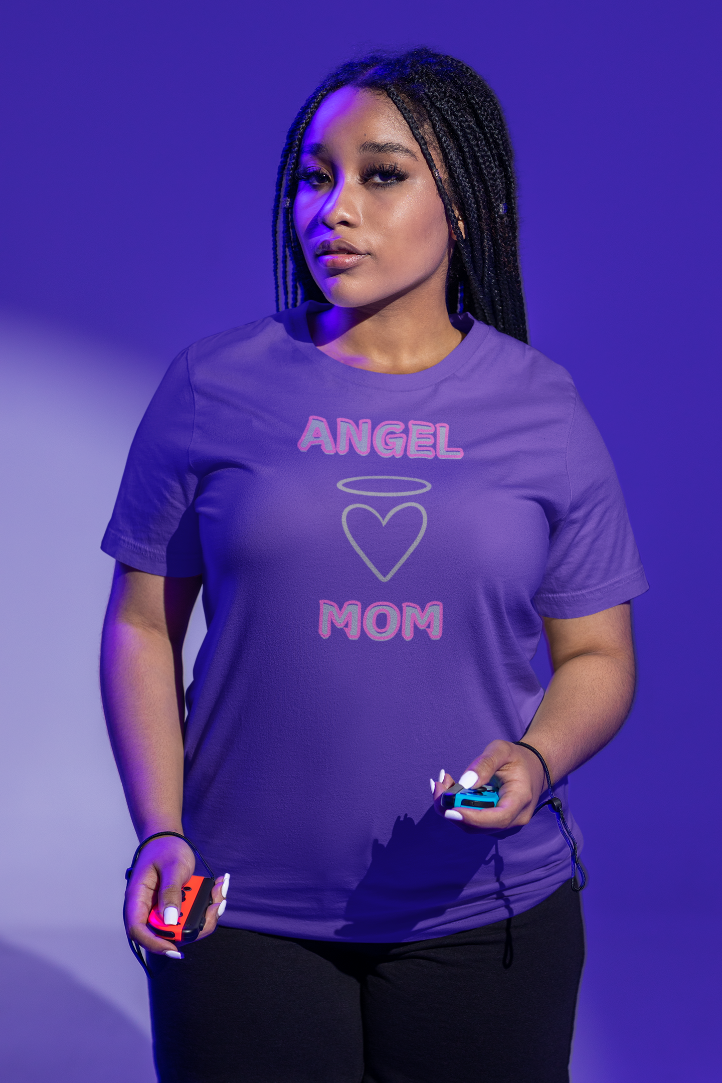 Angel Mom Women's Tee - Super Soft T-shirt
