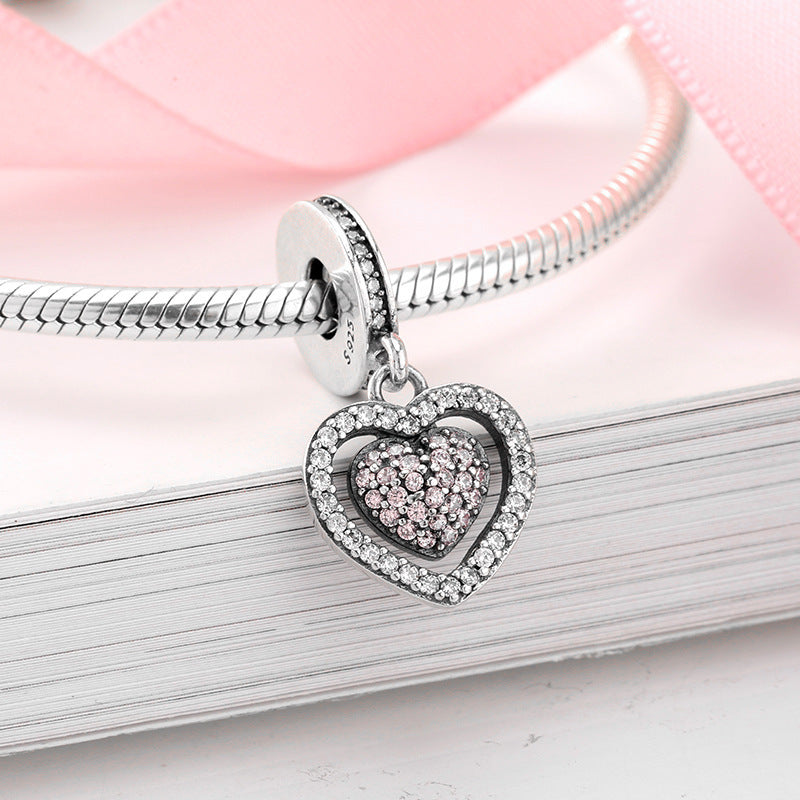 Sterling Silver loose beads - various heart shape bead designs