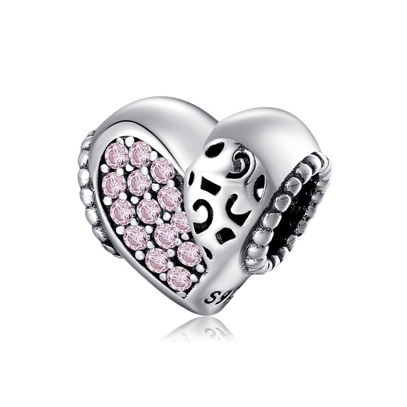 Sterling Silver loose beads - various heart shape bead designs