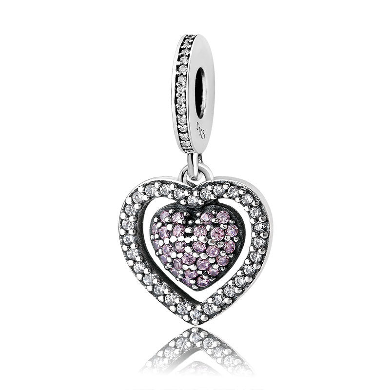 Sterling Silver loose beads - various heart shape bead designs