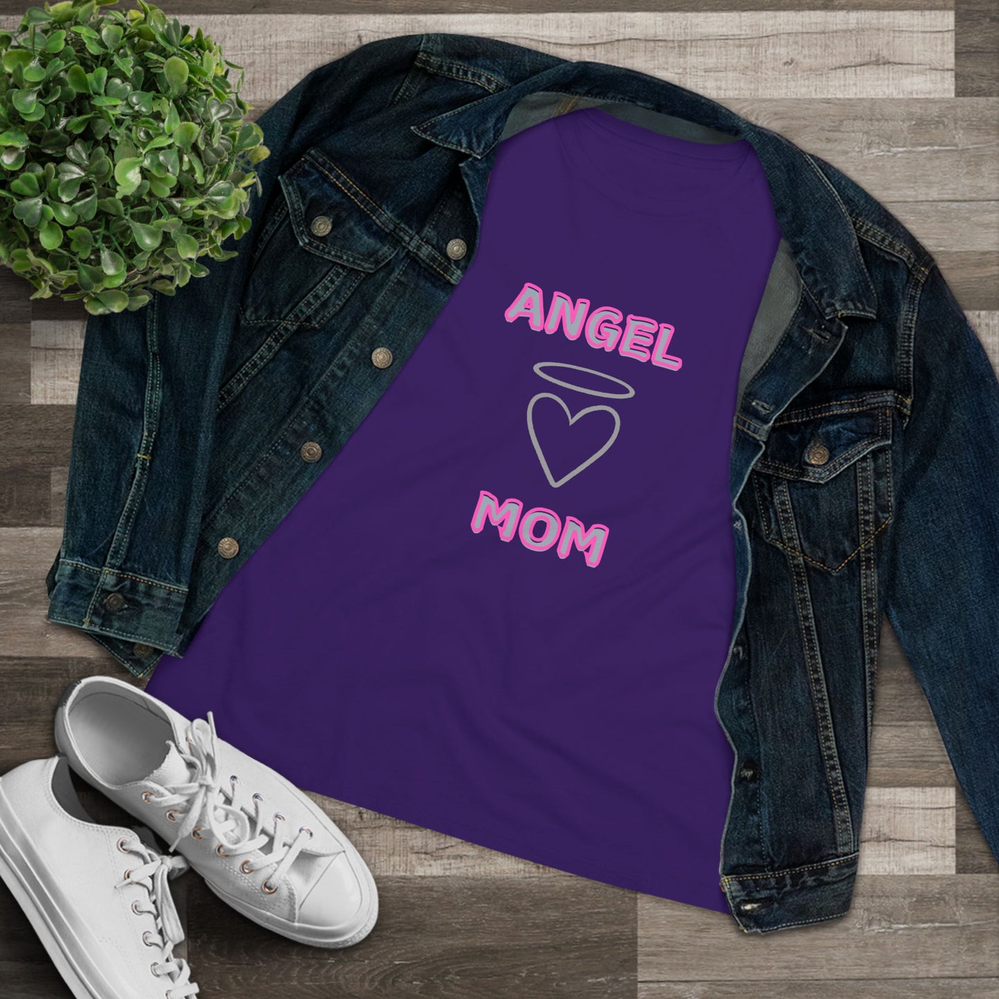 Angel Mom Women's Tee - Super Soft T-shirt
