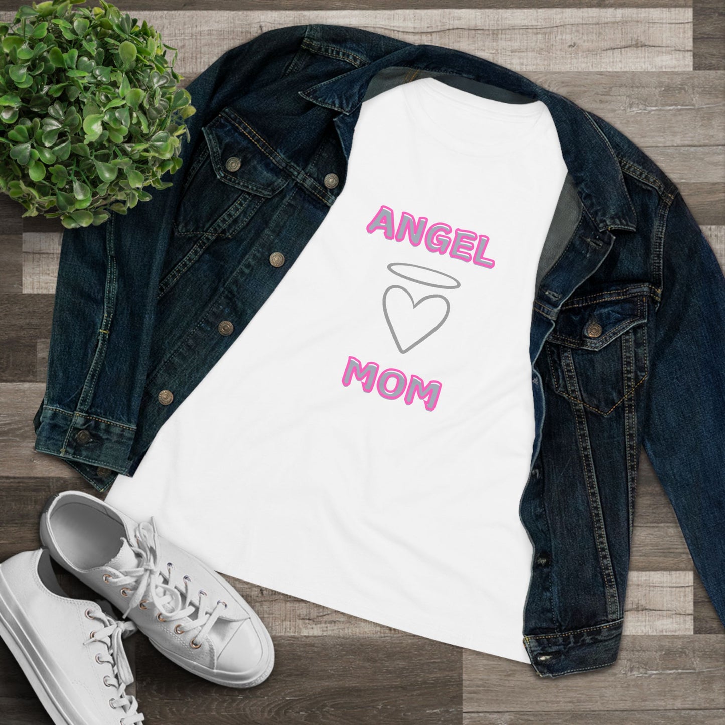 Angel Mom Women's Tee - Super Soft T-shirt